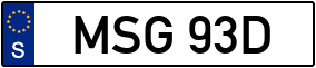 Trailer License Plate